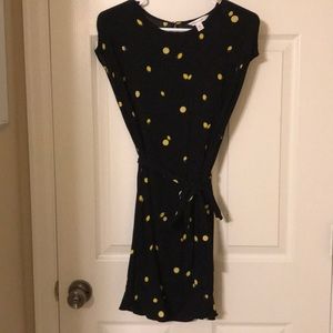 Black lemon dress